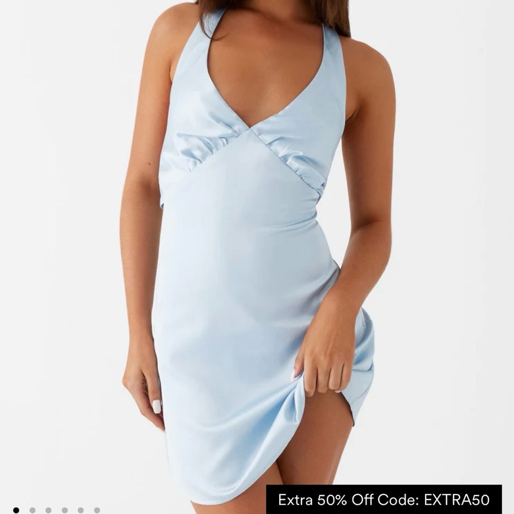 Peppermayo baby blue dress